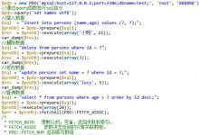 PHP PDO数据库操作预处理与注意事项-三叶运维